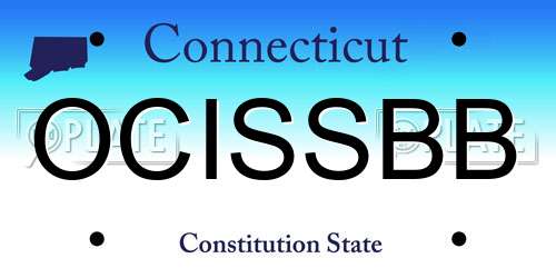 OCISSBB Connecticut License Plate