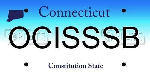 OCISSSB Connecticut License Plate