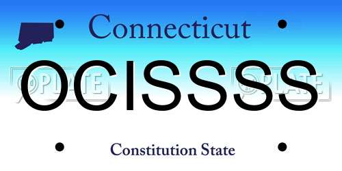 OCISSSS Connecticut License Plate