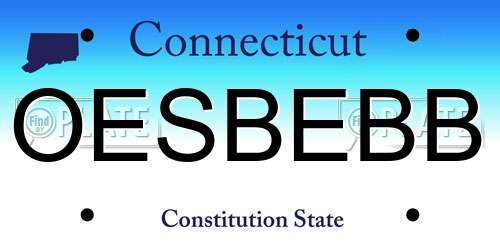 OESBEBB Connecticut License Plate