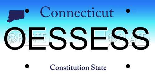 OESSESS Connecticut License Plate