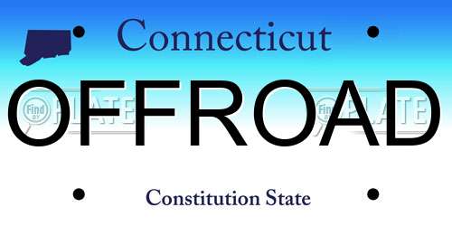 OFFROAD Connecticut License Plate