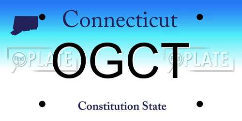 OGCT Connecticut License Plate
