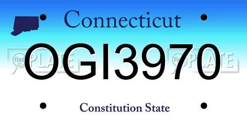 OGI3970 Connecticut License Plate