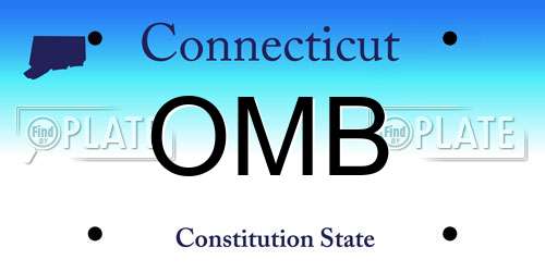 OMB Connecticut License Plate