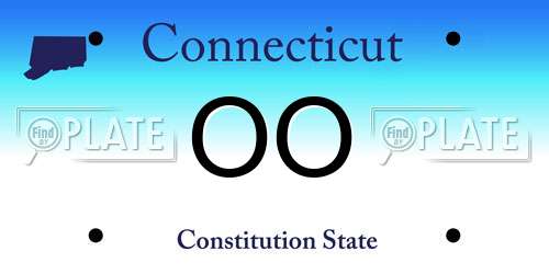 OO Connecticut License Plate
