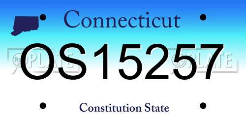 OS15257 Connecticut License Plate