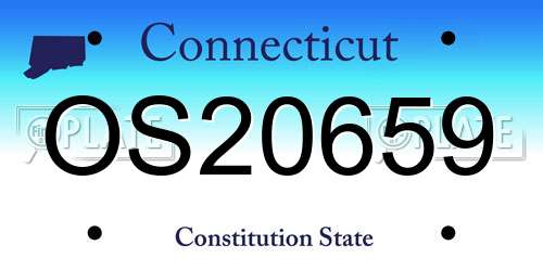 OS20659 Connecticut License Plate