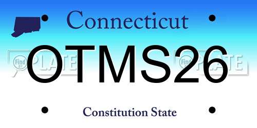 OTMS26 Connecticut License Plate