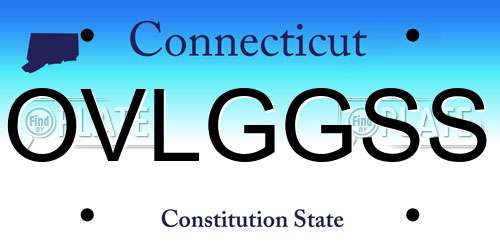 OVLGGSS Connecticut License Plate