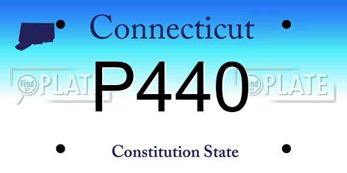 P440 Connecticut License Plate