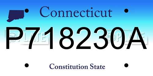 P718230A Connecticut License Plate
