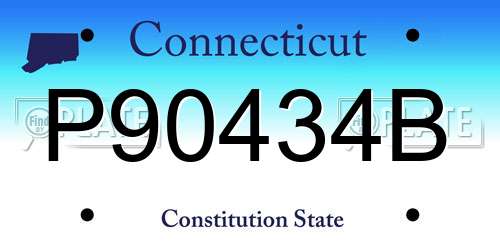 P90434B Connecticut License Plate