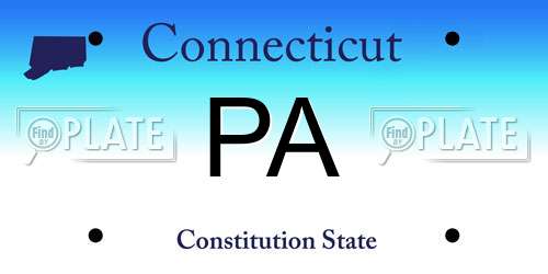 PA Connecticut License Plate