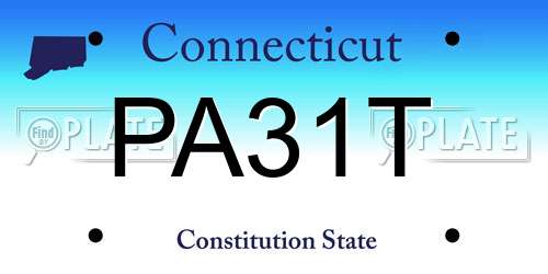 PA31T Connecticut License Plate