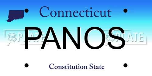 PANOS Connecticut License Plate