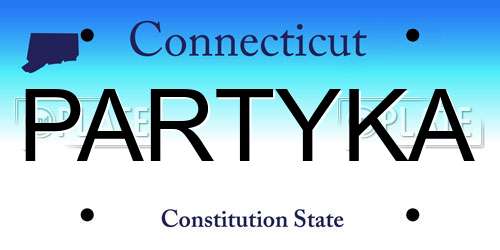 PARTYKA Connecticut License Plate