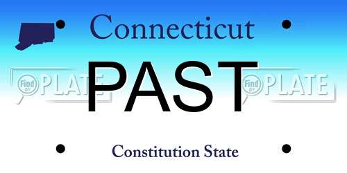 PAST Connecticut License Plate