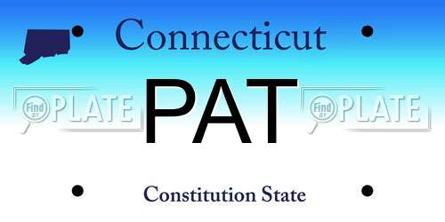 PAT Connecticut License Plate