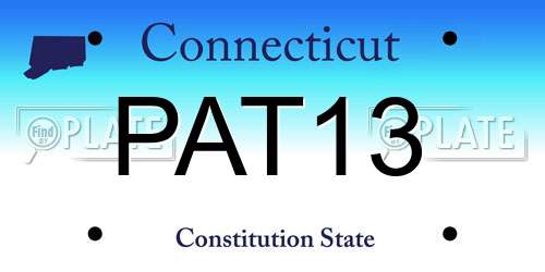 PAT13 Connecticut License Plate
