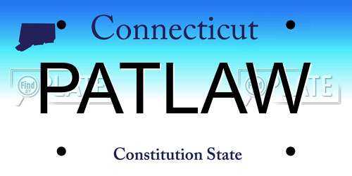 PATLAW Connecticut License Plate