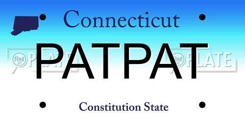 PATPAT Connecticut License Plate