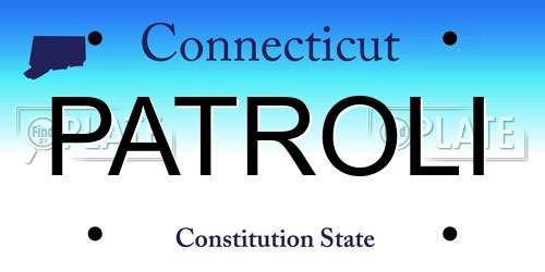 PATROLI Connecticut License Plate