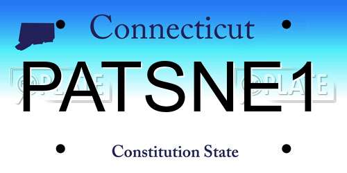PATSNE1 Connecticut License Plate