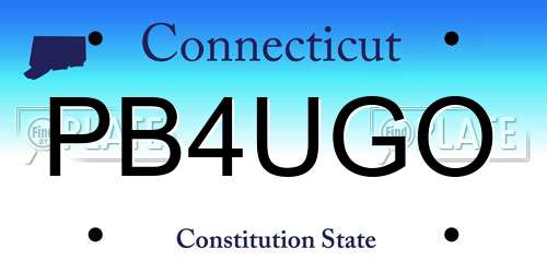 PB4UGO Connecticut License Plate