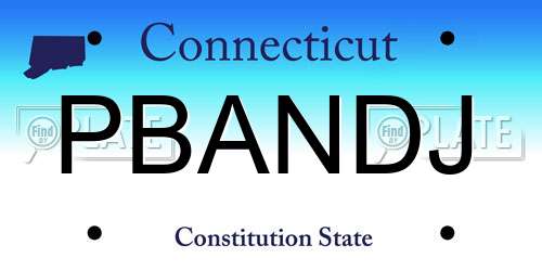 PBANDJ Connecticut License Plate