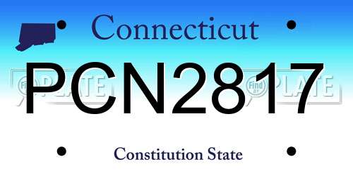PCN2817 Connecticut License Plate