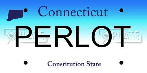 PERLOT Connecticut License Plate