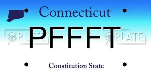 PFFFT Connecticut License Plate