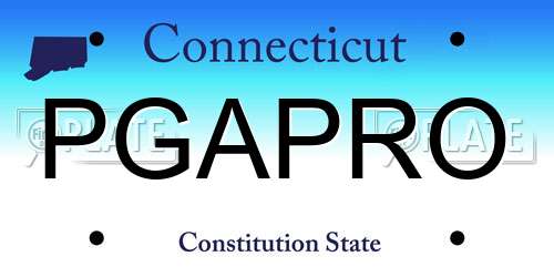 PGAPRO Connecticut License Plate
