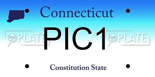 PIC1 Connecticut License Plate
