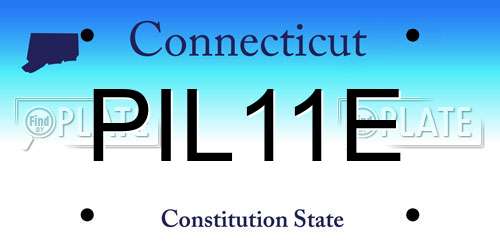 PIL11E Connecticut License Plate