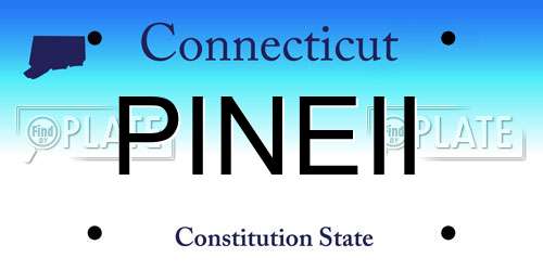 PINEII Connecticut License Plate