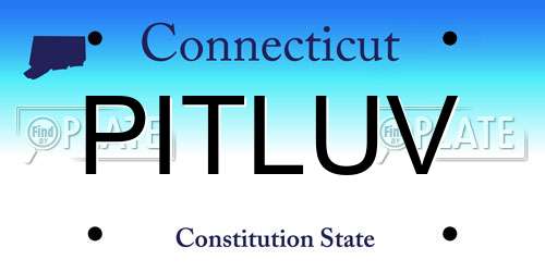 PITLUV Connecticut License Plate