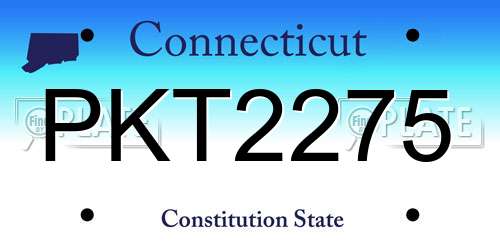 PKT2275 Connecticut License Plate