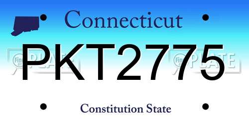 PKT2775 Connecticut License Plate