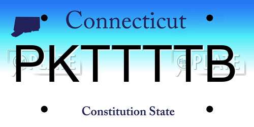 PKTTTTB Connecticut License Plate