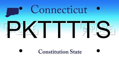 PKTTTTS Connecticut License Plate