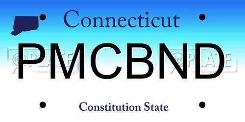 PMCBND Connecticut License Plate