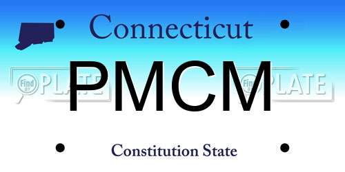 PMCM Connecticut License Plate