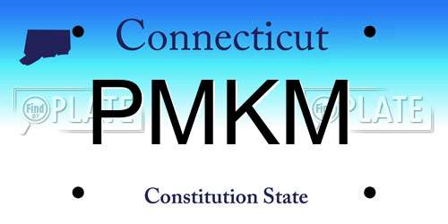 PMKM Connecticut License Plate