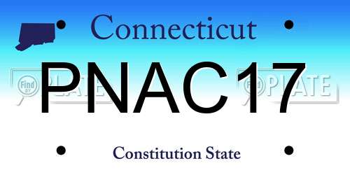 PNAC17 Connecticut License Plate