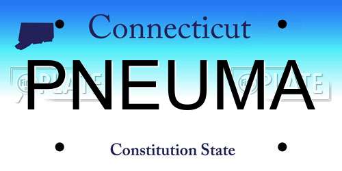 PNEUMA Connecticut License Plate