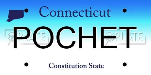 POCHET Connecticut License Plate