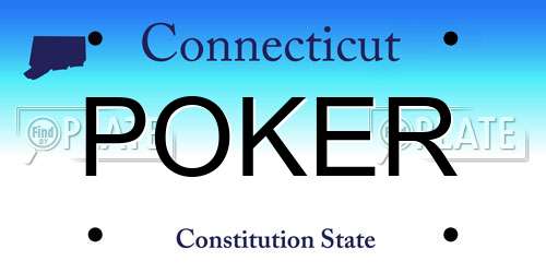 POKER Connecticut License Plate