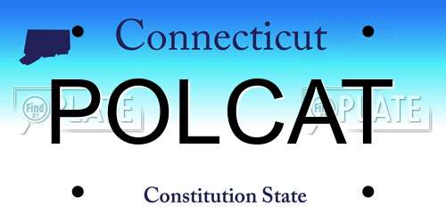 POLCAT Connecticut License Plate